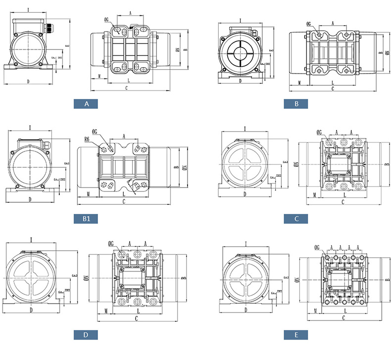 振动电机型号规格参数表